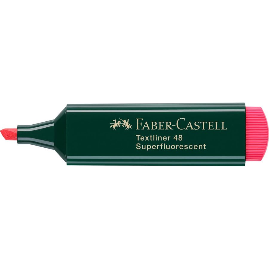 Faber-Castell - Marcador Textliner 48 superfluorescente, rojo