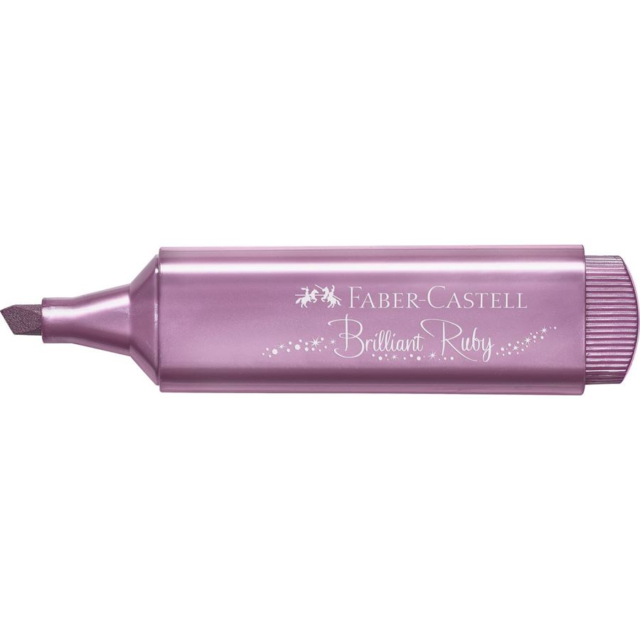 Faber-Castell - Marcador Textliner 46 metálico brilliant ruby