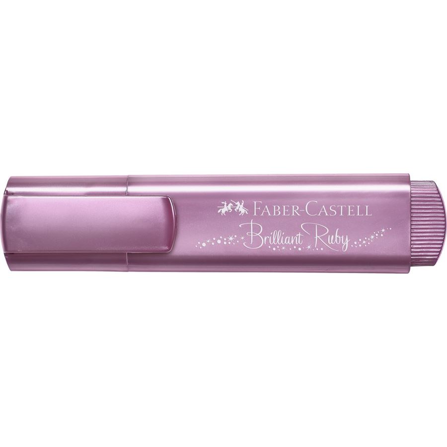 Faber-Castell - Marcador Textliner 46 metálico brilliant ruby