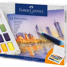 Faber-Castell - Estuche con 24 acuarelas