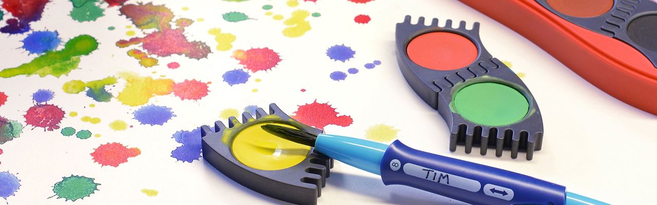 Tutorials: Different techniques with the Connector paintbox - Painting technique: "Paint splatters"