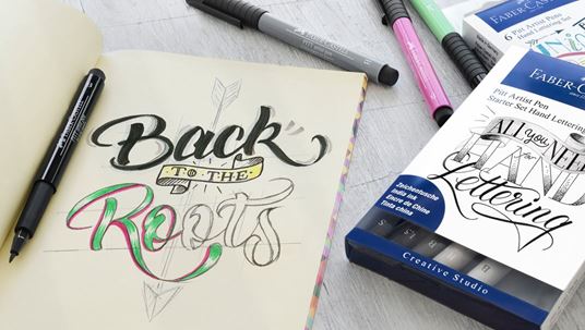 "back to the roots" handlettering