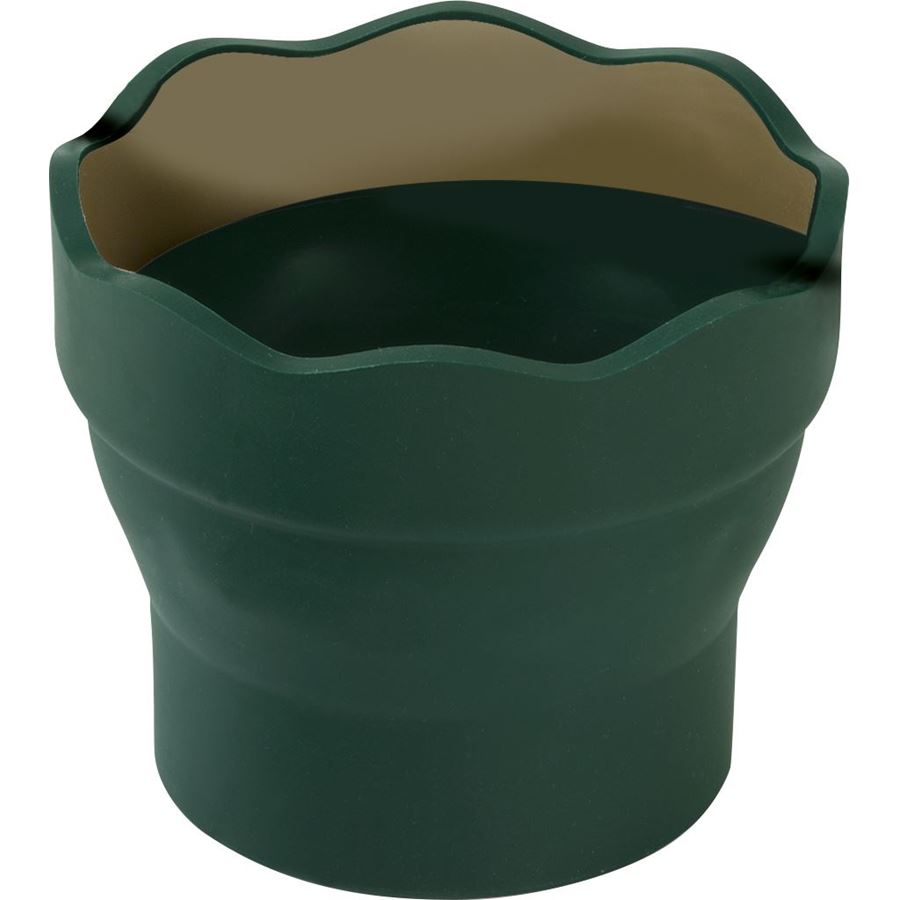 Faber-Castell - Vaso para el agua Clic&Go, verde oscuro