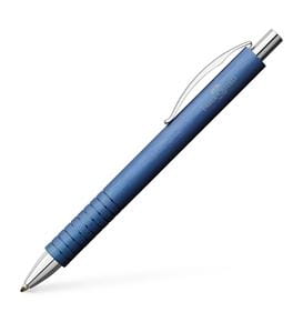 Faber-Castell - Bolígrafo Essentio aluminio, B , azul