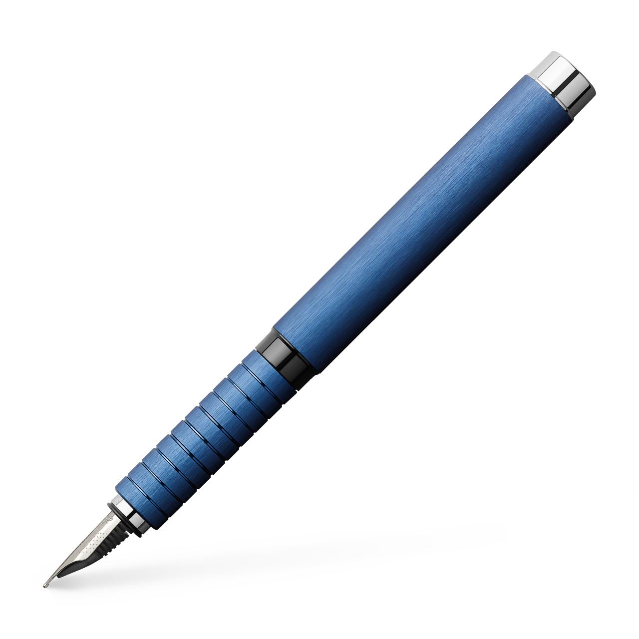 Faber-Castell - Pluma estilográfica Essentio aluminio, B, azul