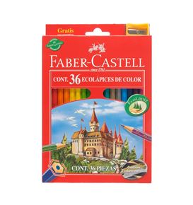 Faber-Castell - 36 EcoLápices de color + sacapuntas