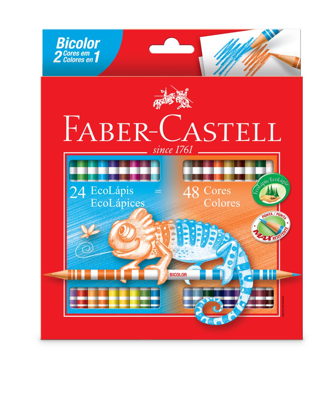 Faber-Castell - 24 EcoLápices bicolor doble punta