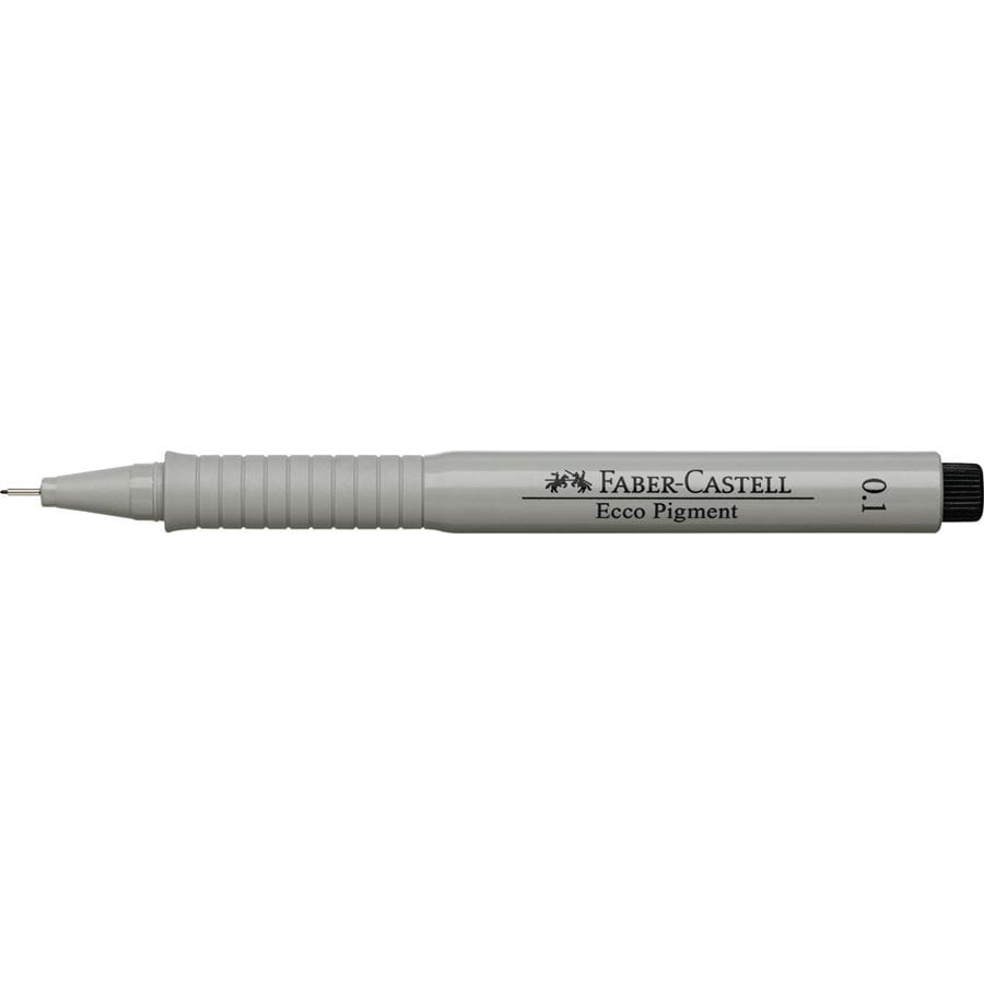 Faber-Castell - Rotulador calibrado Ecco Pigment, 0,1 mm, negro