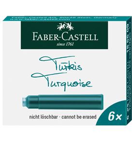 Faber-Castell - Cartuchos de tinta estándar turquesa