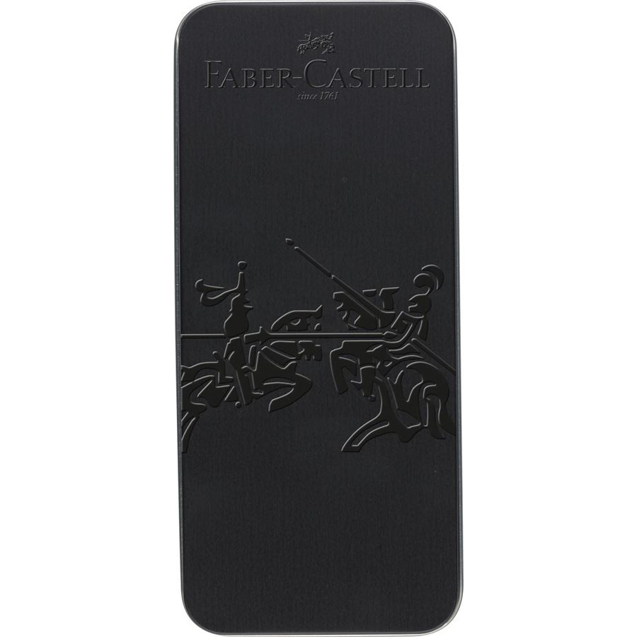 Faber-Castell - Grip Edition All Black, estuche regalo, 2 piezas