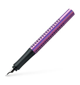 Faber-Castell - Pluma estilográfica Grip Glam M violet