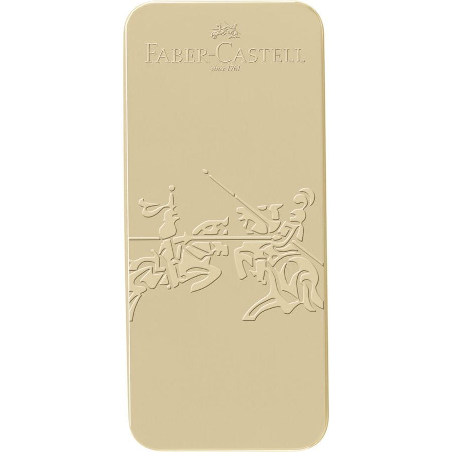 Faber-Castell - Grip Edition color oro, estuche regalo, 2 piezas
