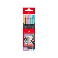 Faber-Castell - Tiralíneas Grip Finepen colores pastel x5 (cartón)