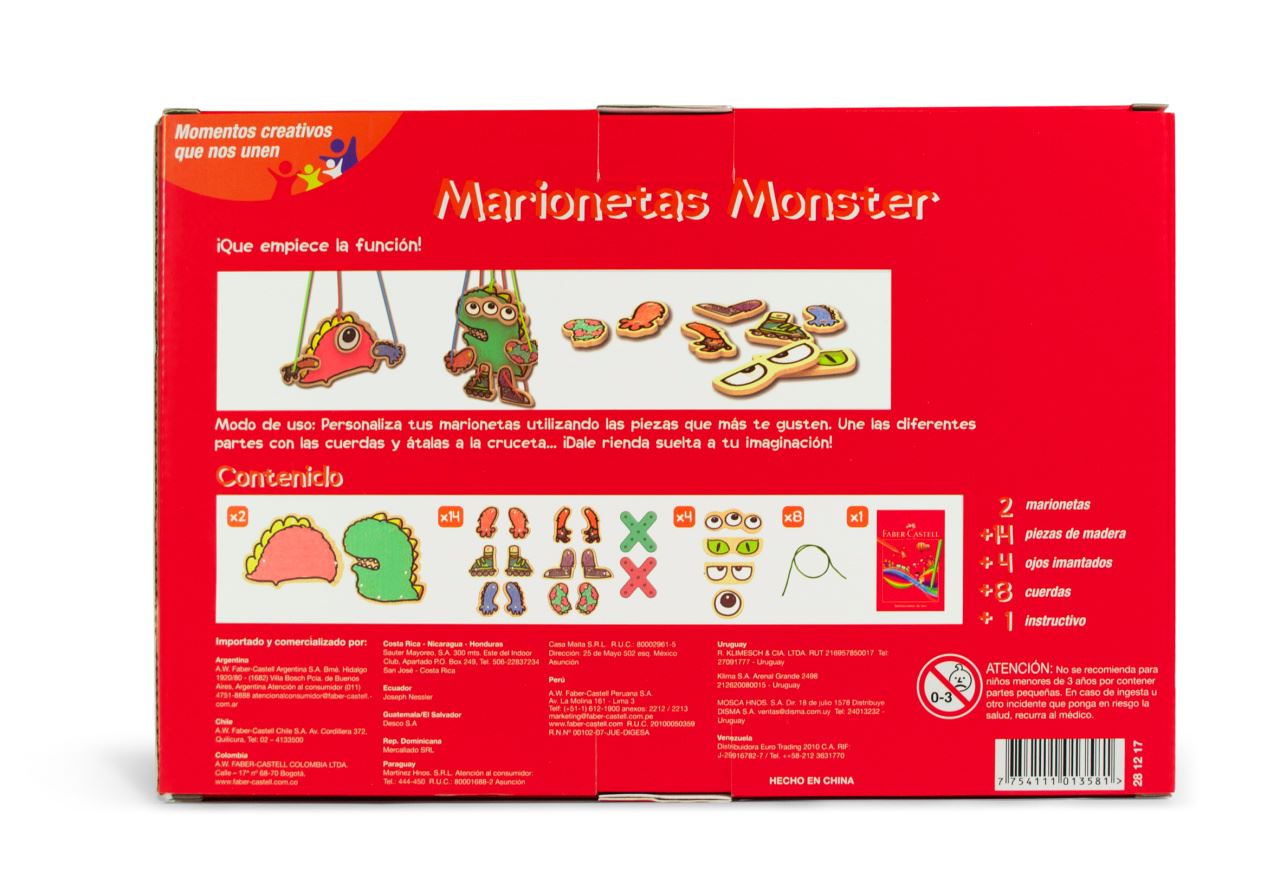 Faber-Castell - Set Marionetas Monster