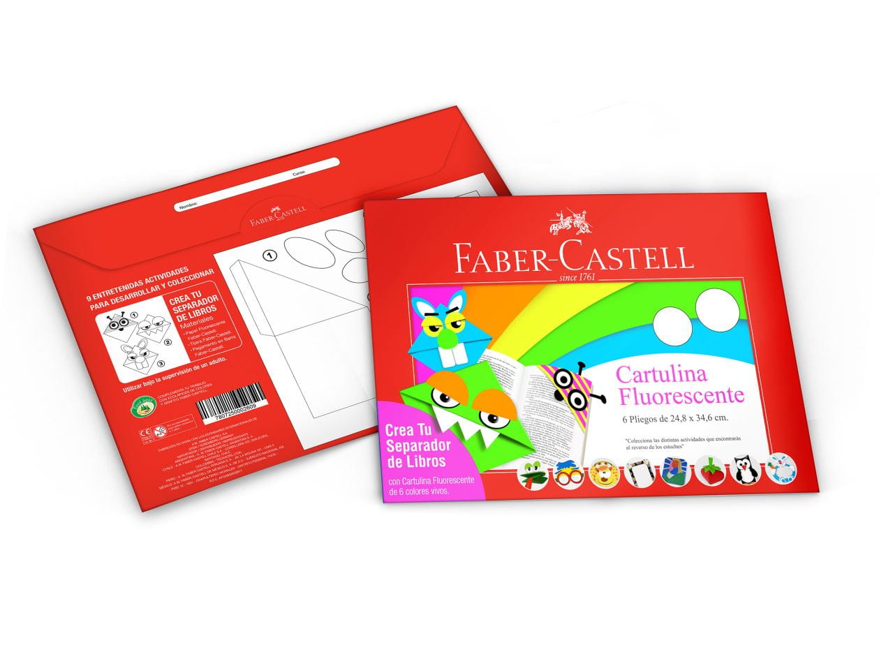 Faber-Castell - Estuche de Cartulina Fluorescente