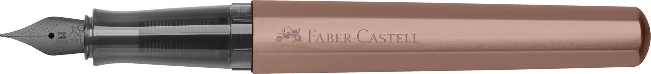 Faber-Castell - Pluma estilográfica Hexo bronce M