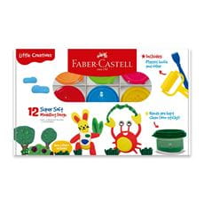 Faber-Castell - Plastilinas moldeables súper suaves estuche x12