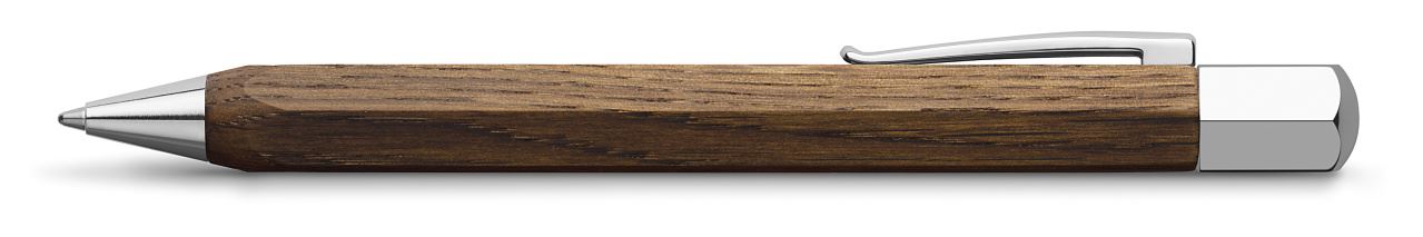 Faber-Castell - Bolígrafo Ondoro madera de roble ahumado, B