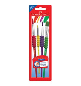 Faber-Castell - Pincel juego x4 soft touch