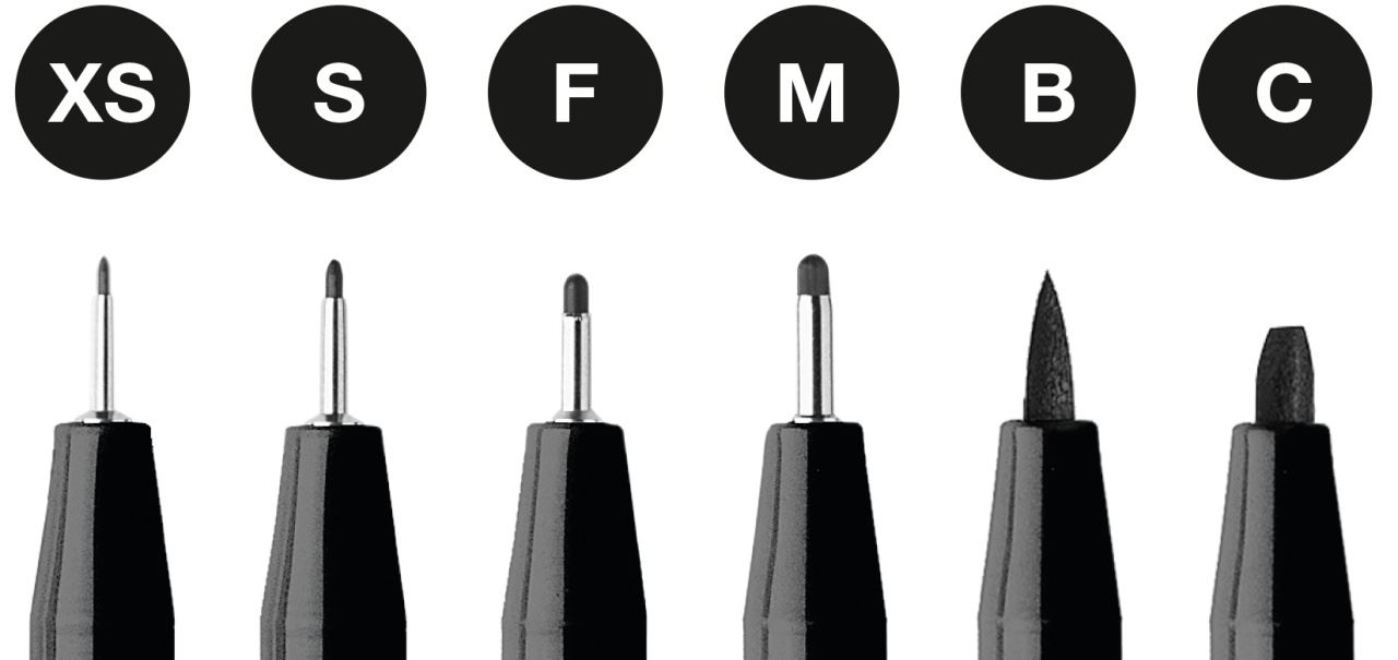 Faber-Castell - Estuche con 6 rotuladores Pitt Artist Pen, negro