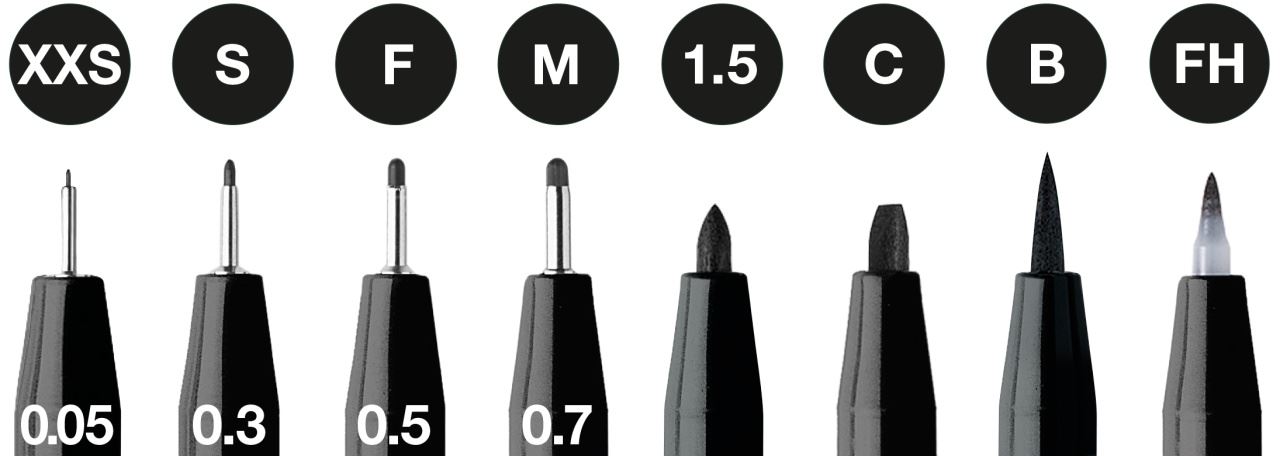 Faber-Castell - Estuche con 8 rotuladores Pitt Artist Pen, negro