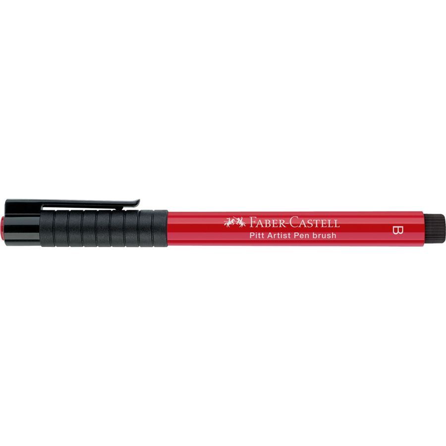 Faber-Castell - Rotulador Pitt Artist Pen Brush, rojo escarlata oscuro