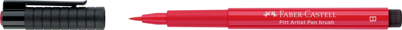 Faber-Castell - Rotulador Pitt Artist Pen Brush, rojo escarlata claro