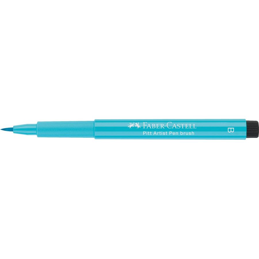 Faber-Castell - Rotulador Pitt Artist Pen Brush, turquesa de cobalto claro