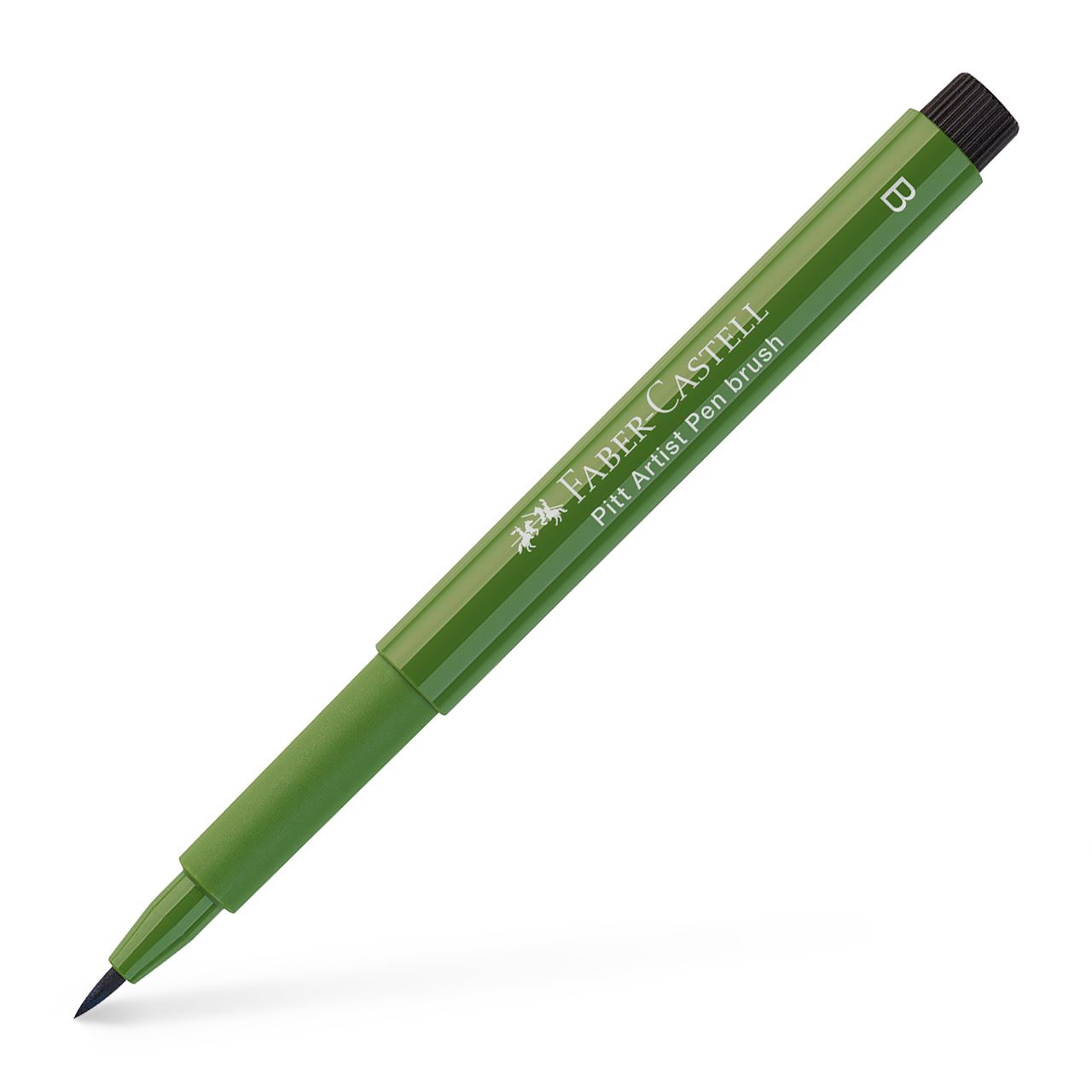 Faber-Castell - Rotulador Pitt Artist Pen Brush, verde óxido de cromo opaco