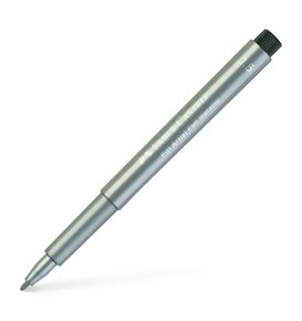 Faber-Castell - Rotulador Pitt Artist Pen Metallic 1,5 plata