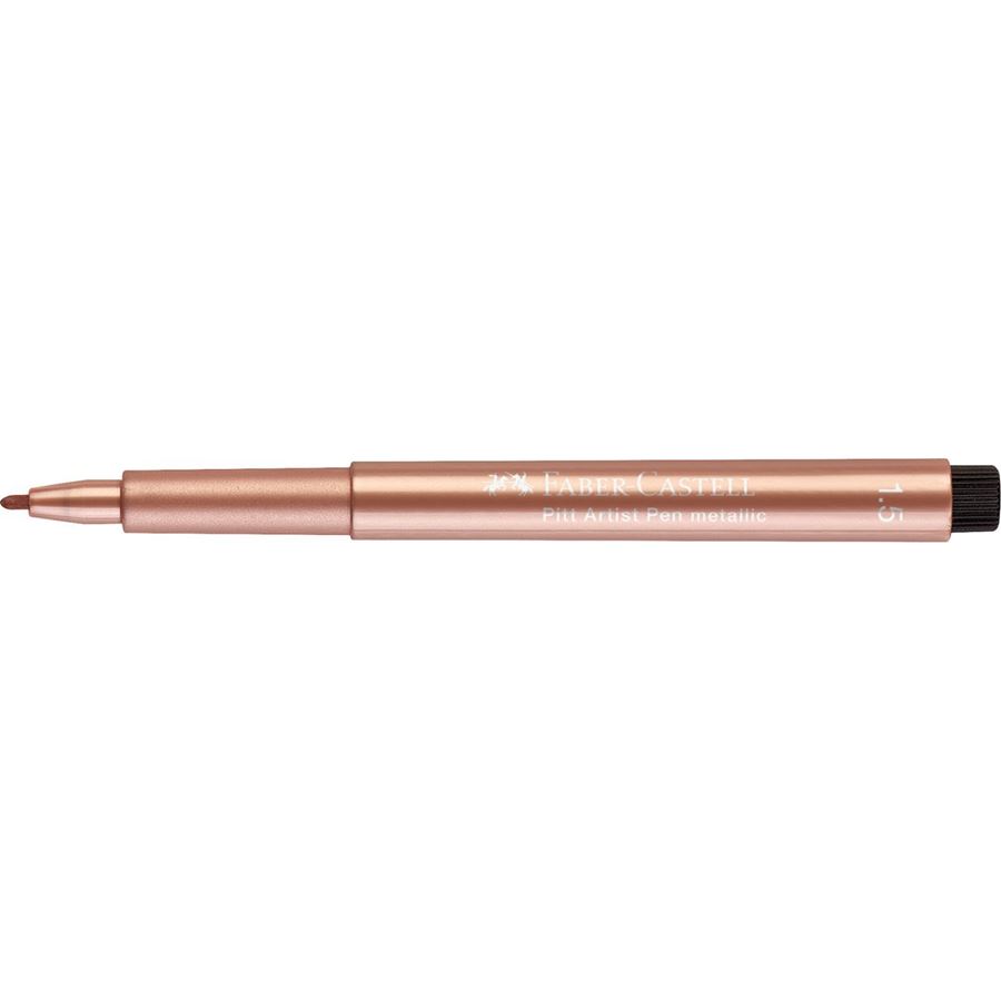 Faber-Castell - Rotulador Pitt Artist Pen Metallic 1,5 cobre