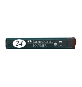 Faber-Castell - Mina d/graf. Polymer 0.5mm HB p/port.x24