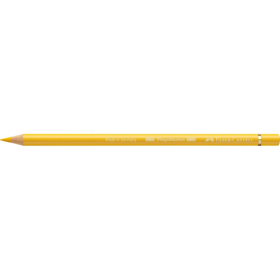 Faber-Castell - Lápiz de color Polychromos, 108 amarillo de cadmio oscuro
