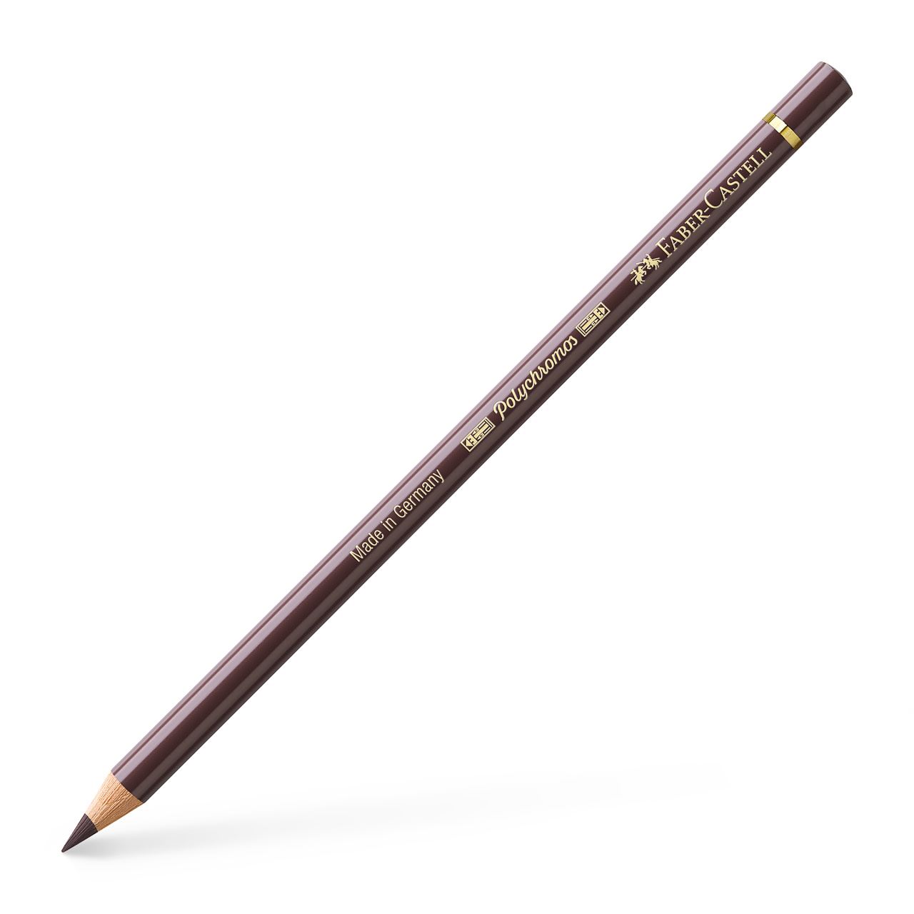 Faber-Castell - Lápiz de color Polychromos, 177 marrón