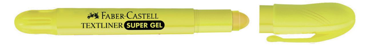 Faber-Castell - Resaltador Super Gel 1557 amarillo