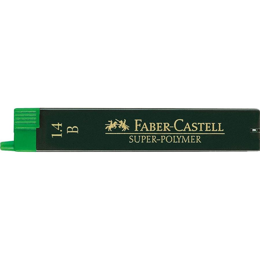 Faber-Castell - Minas de recambio e-motion, 1,4 mm, B (6 estuches)