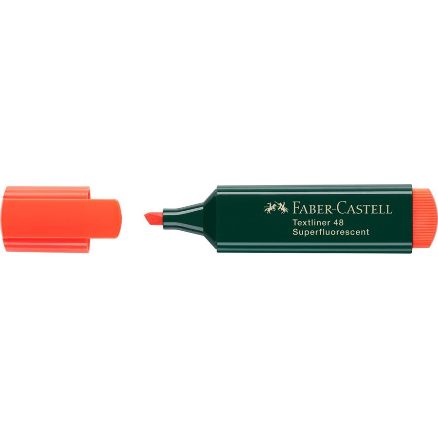 Faber-Castell - Marcador Textliner 48 superfluorescente, naranja