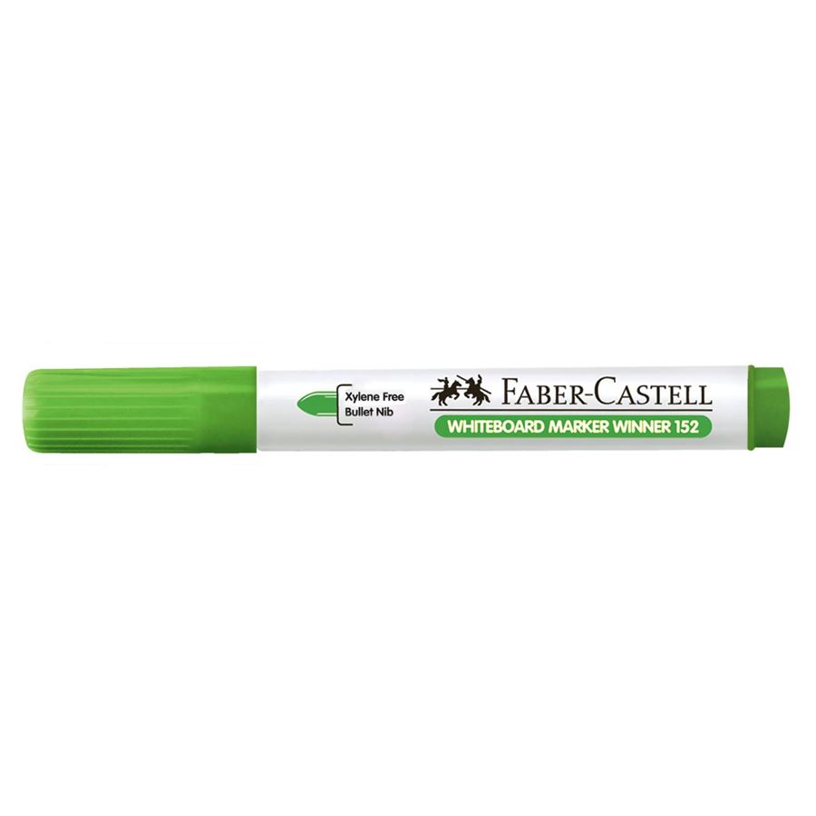 Faber-Castell - Rotulador para pizarra blanca Winner 152, verde limón