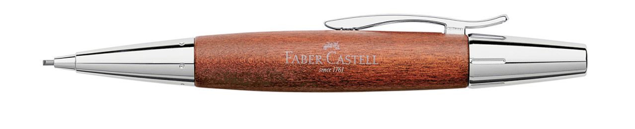 Faber-Castell - Portaminas e-motion madera de peral, 1,4 mm, marrón